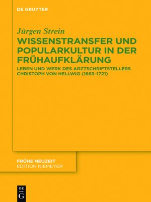 cover image of Wissenstransfer und Popularkultur in der Frühaufklärung